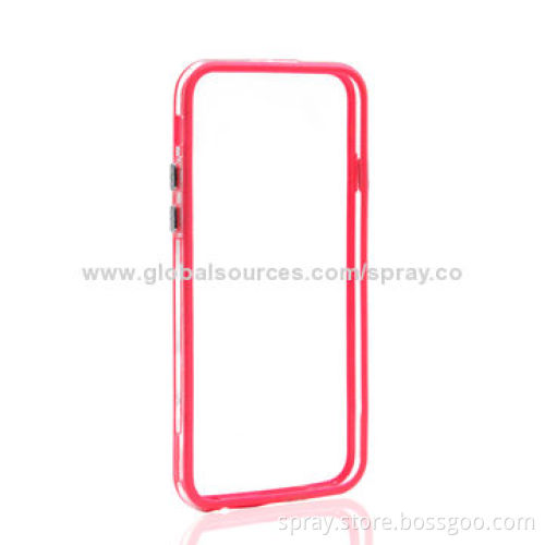 PC + TPU Bumper Frame Cases for iPhone with Metal Buttons